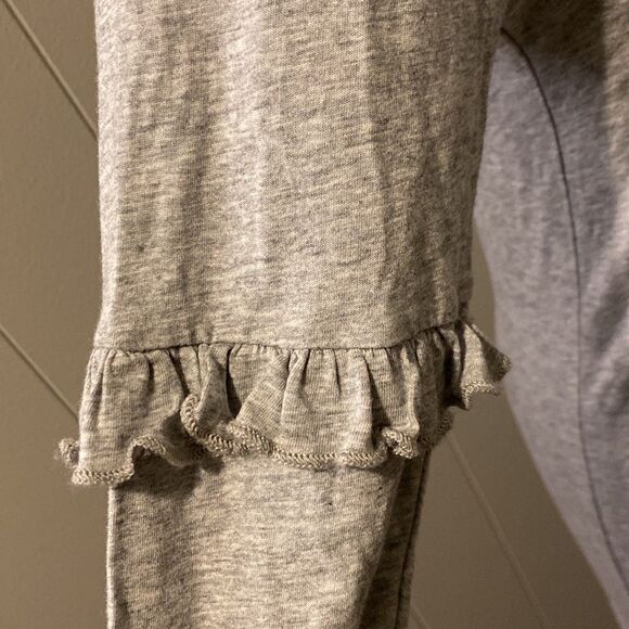 Sundance Medium Long Sleeve Shirt Ruffles on Sleeve Crewneck - Picture 3 of 6